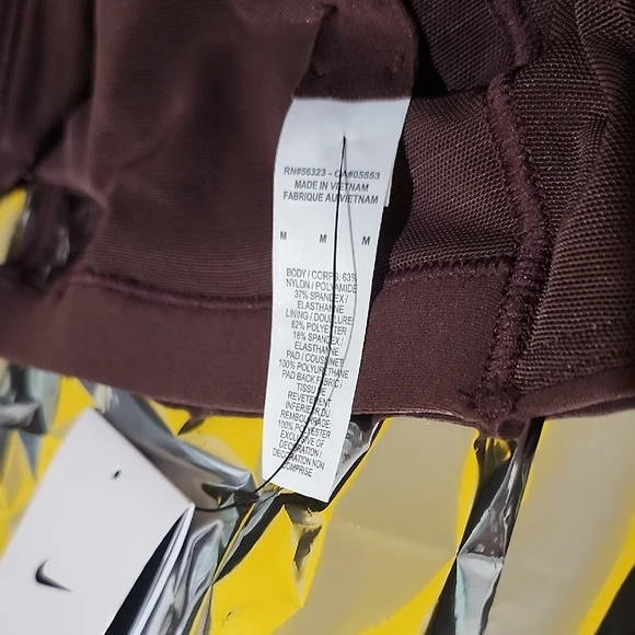 Nike Dark Brown Strappy Sports Bra - Picture 5 of 7